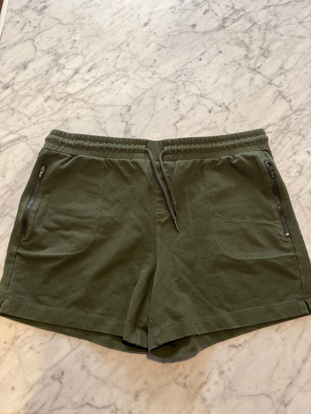 Athletic Works Olive Green Drawstring Casual Shorts